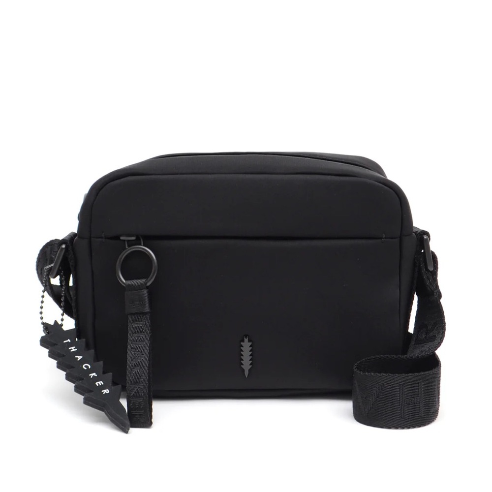 Thacker Black Neoprene Crossbody Cocoon Camera Bag NWT